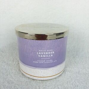 NEW White Barn Lavender Vanilla Bath & Body‎ Works 3 Wick Candle 14.5 oz Large